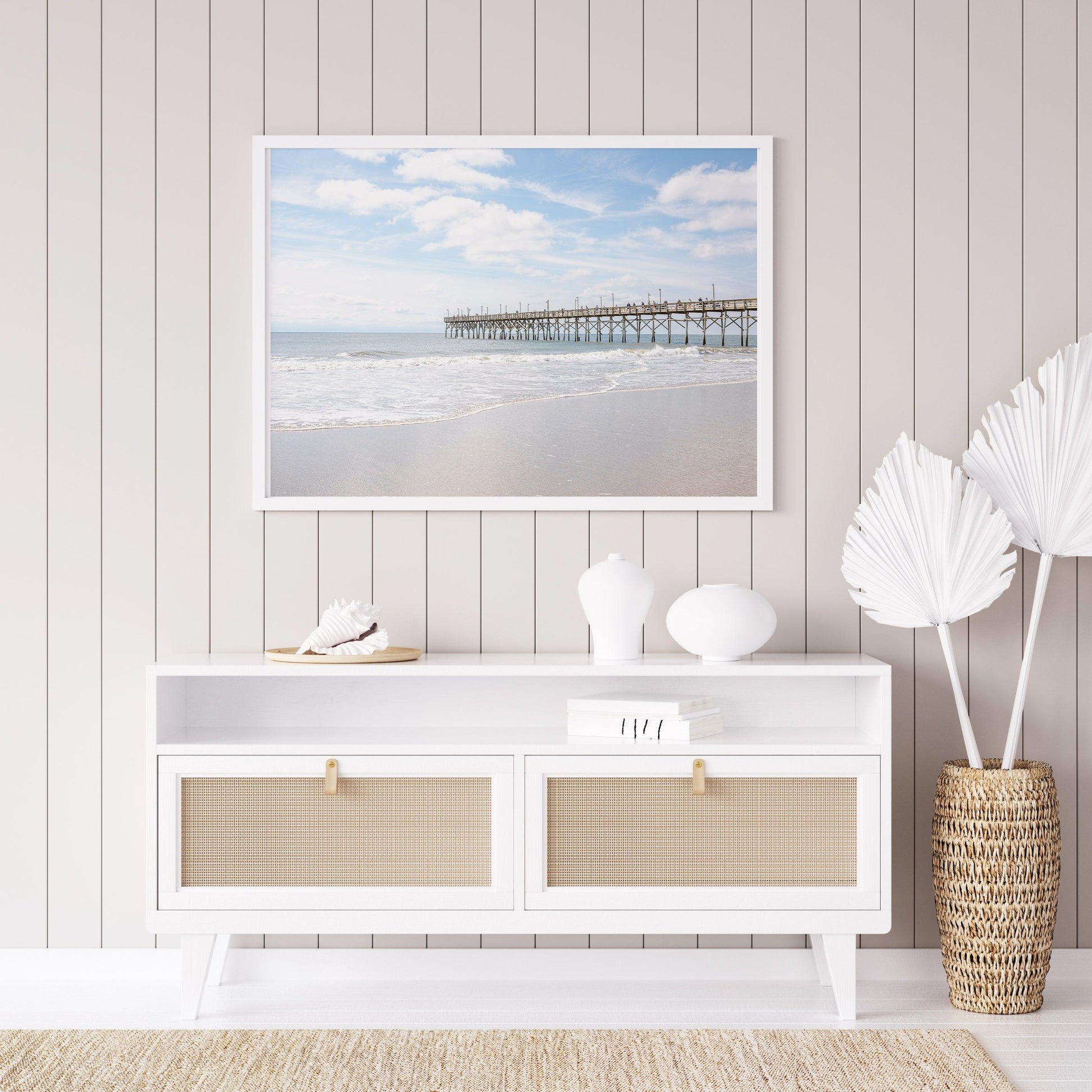 Ocean Isle Fishing Pier Beach Photography Print - Departures Print Shop