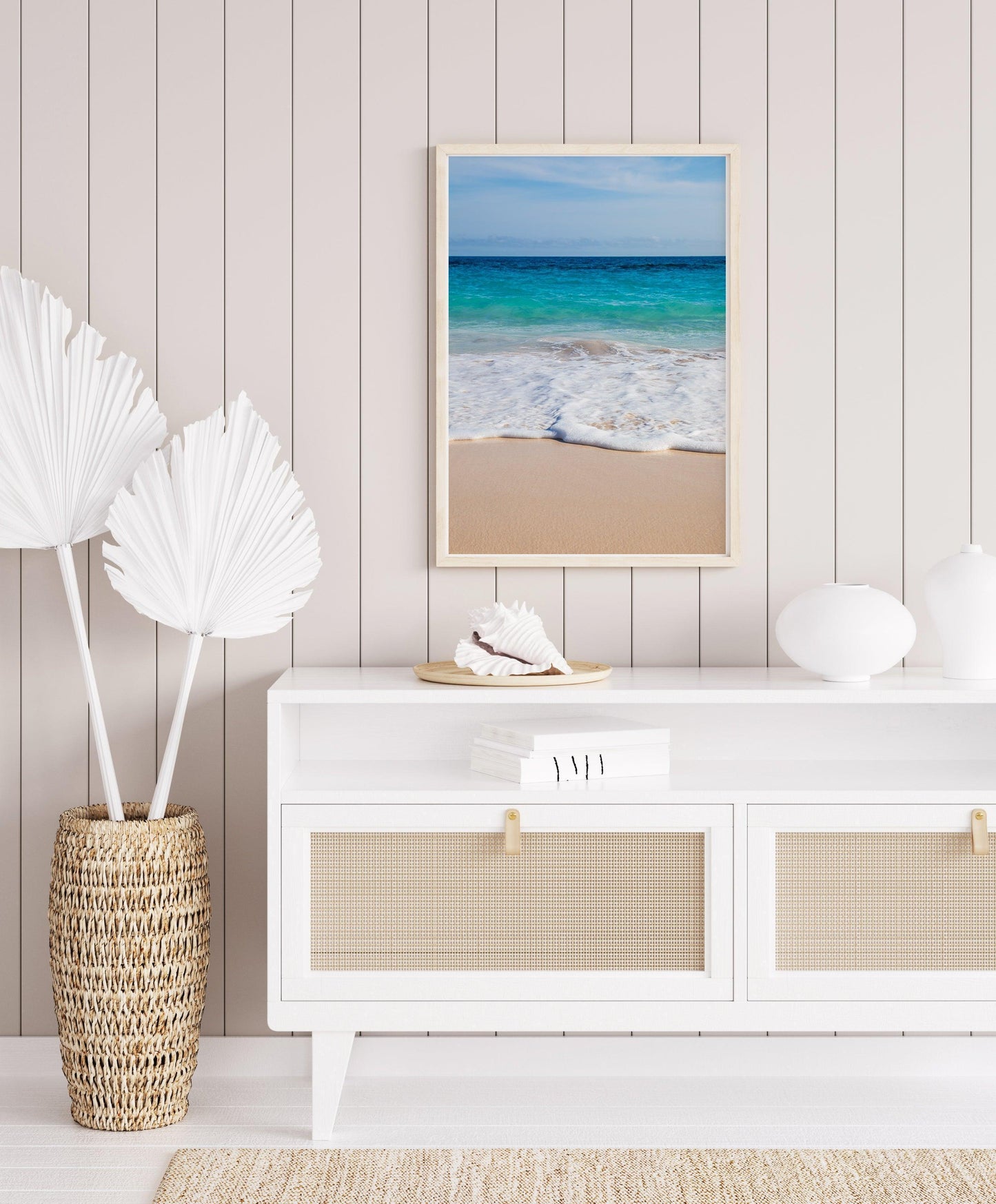 Ocean Waves Bermuda Beach Print - Departures Print Shop