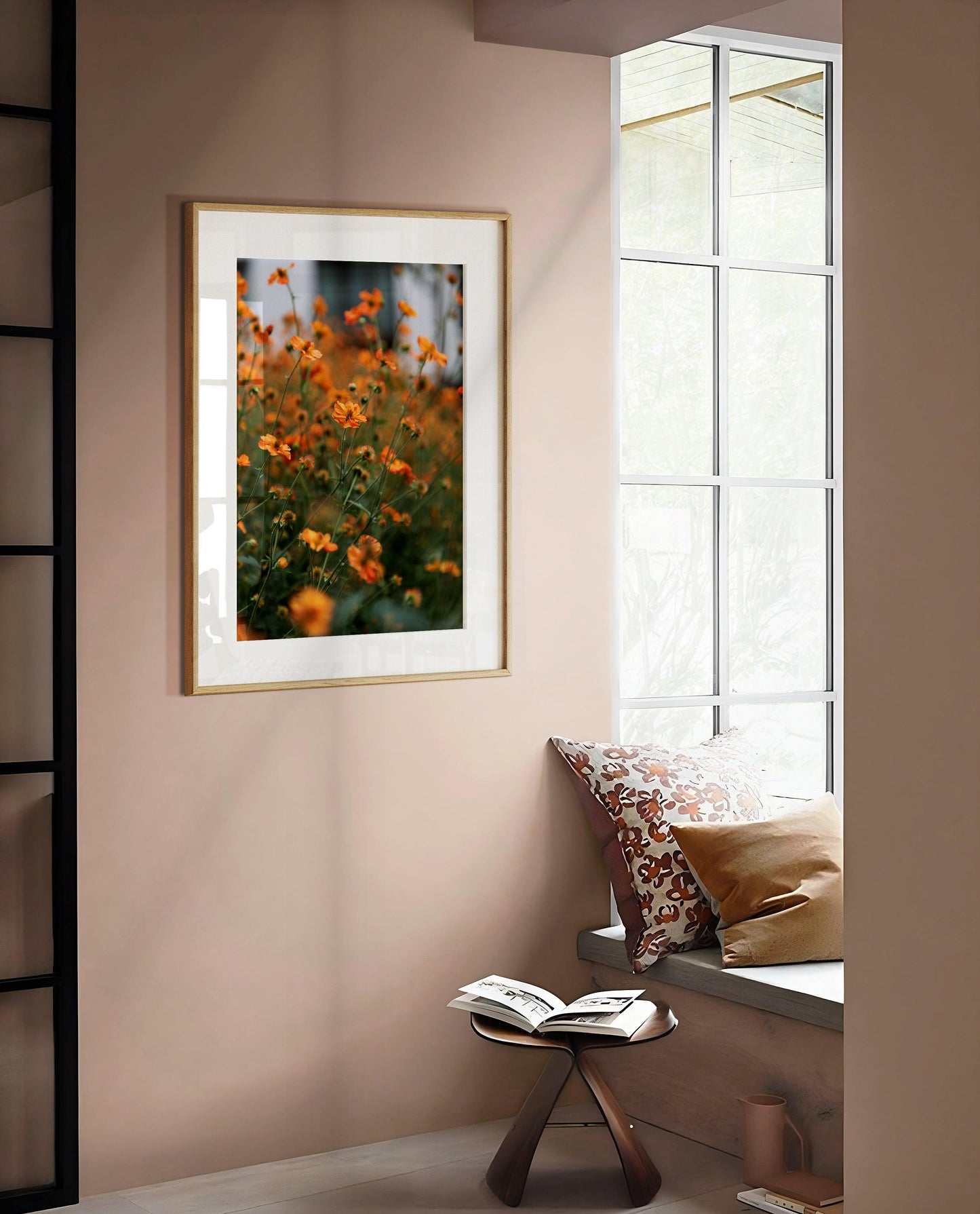 Orange Wildflowers Floral Photography Print - Departures Print Shop