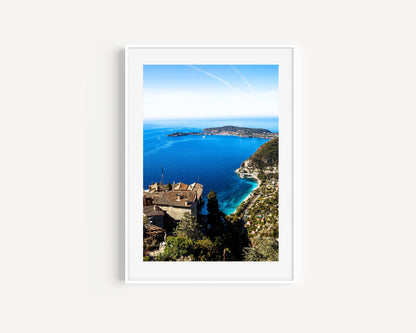 Panoramic View of Village of Eze II | French Riviera Photography Print - Departures Print Shop