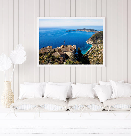 Panoramic View of Village of Eze | French Riviera Photography Print - Departures Print Shop