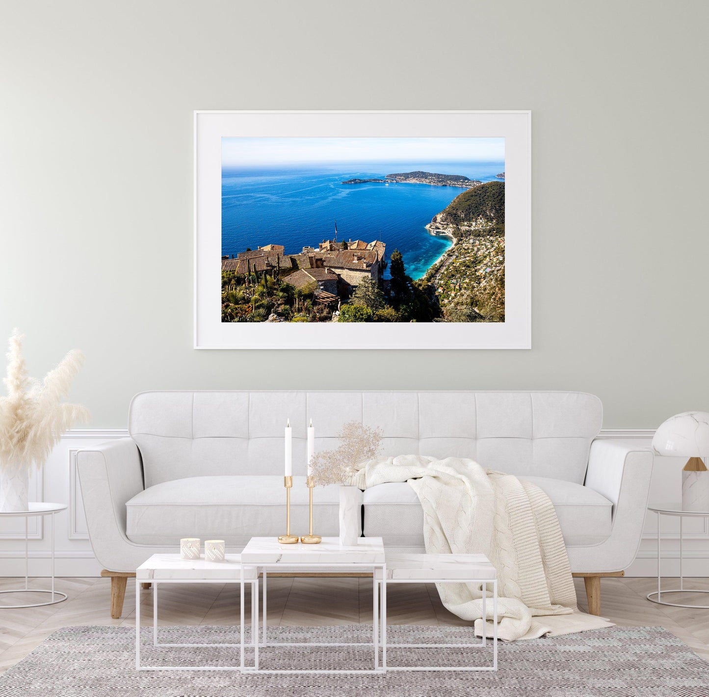 Panoramic View of Village of Eze | French Riviera Photography Print - Departures Print Shop