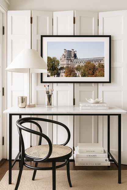 Paris In The Fall | Louvre Museum Print