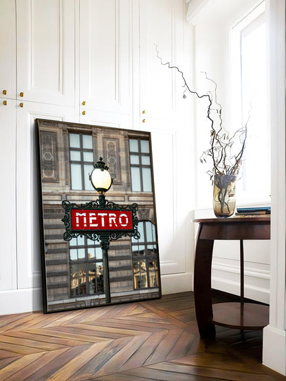 Paris Metro Sign Photography Print - Departures Print Shop