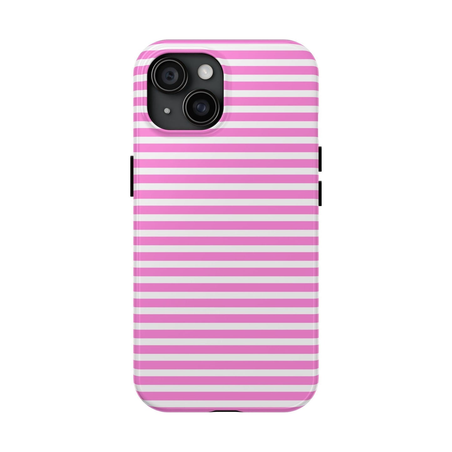 Pink and White Striped Phone Case - Departures Print Shop