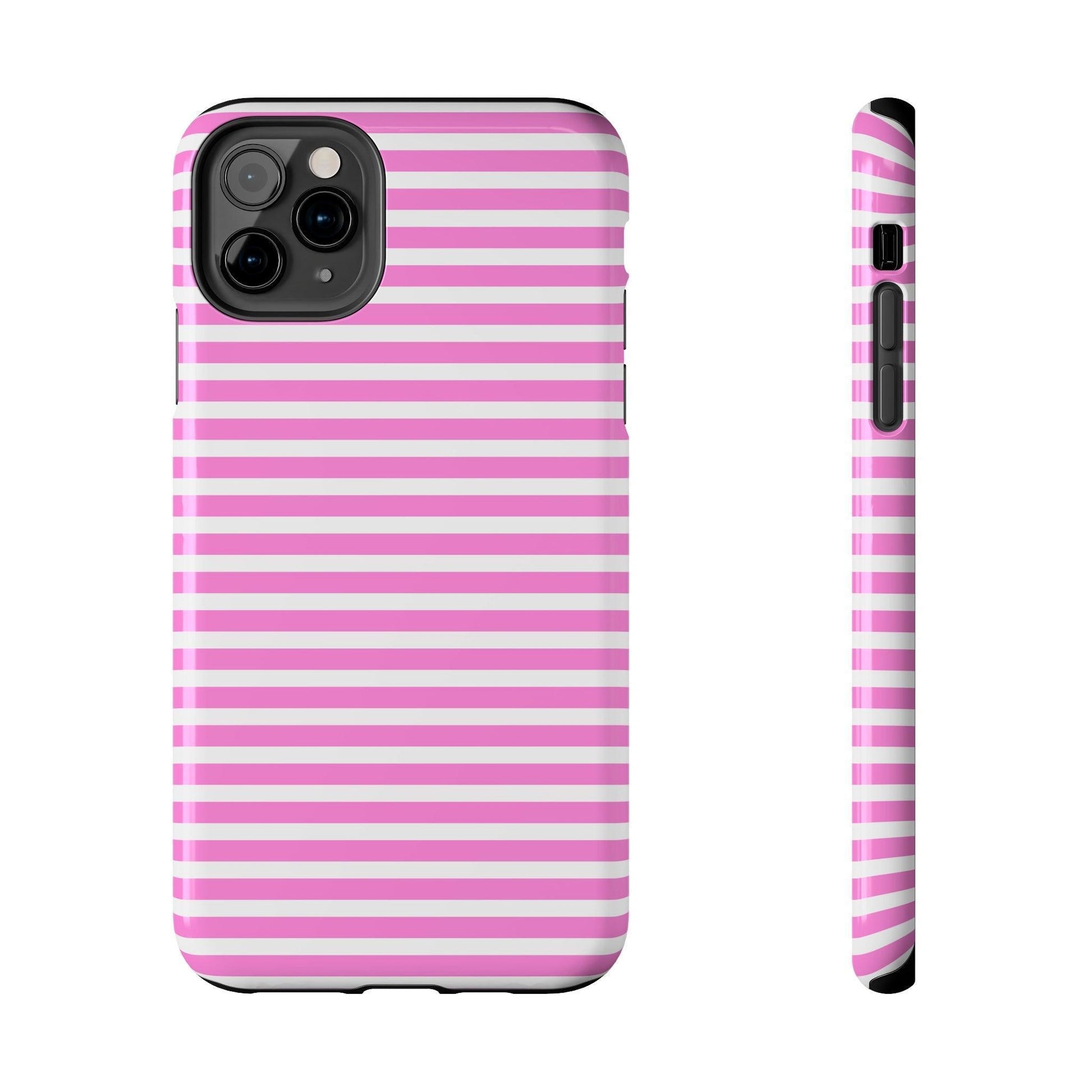 Pink and White Striped Phone Case Pink and White Striped Phone Case