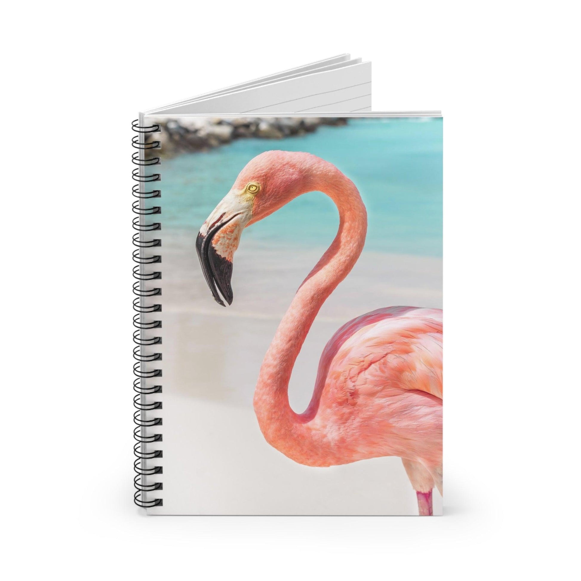 Pink Flamingo Spiral Notebook - Departures Print Shop