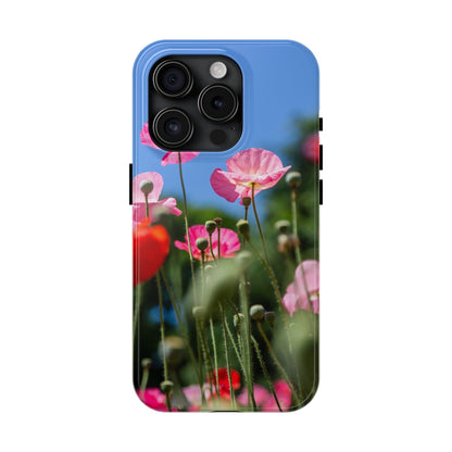 Pink Poppies Phone Case - Departures Print Shop