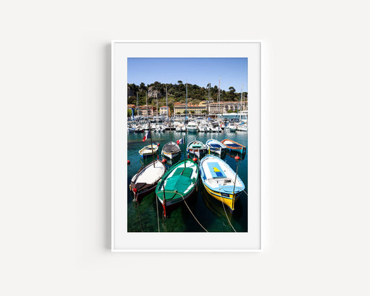 Port de Nice France Marina Print II | French Riviera Photography Print - Departures Print Shop
