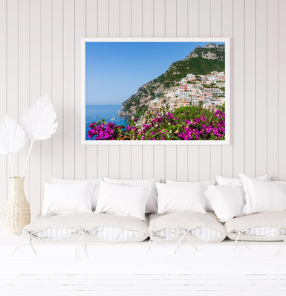 Positano Bougainvillea II | Amalfi Coast Italy Photography - Departures Print Shop
