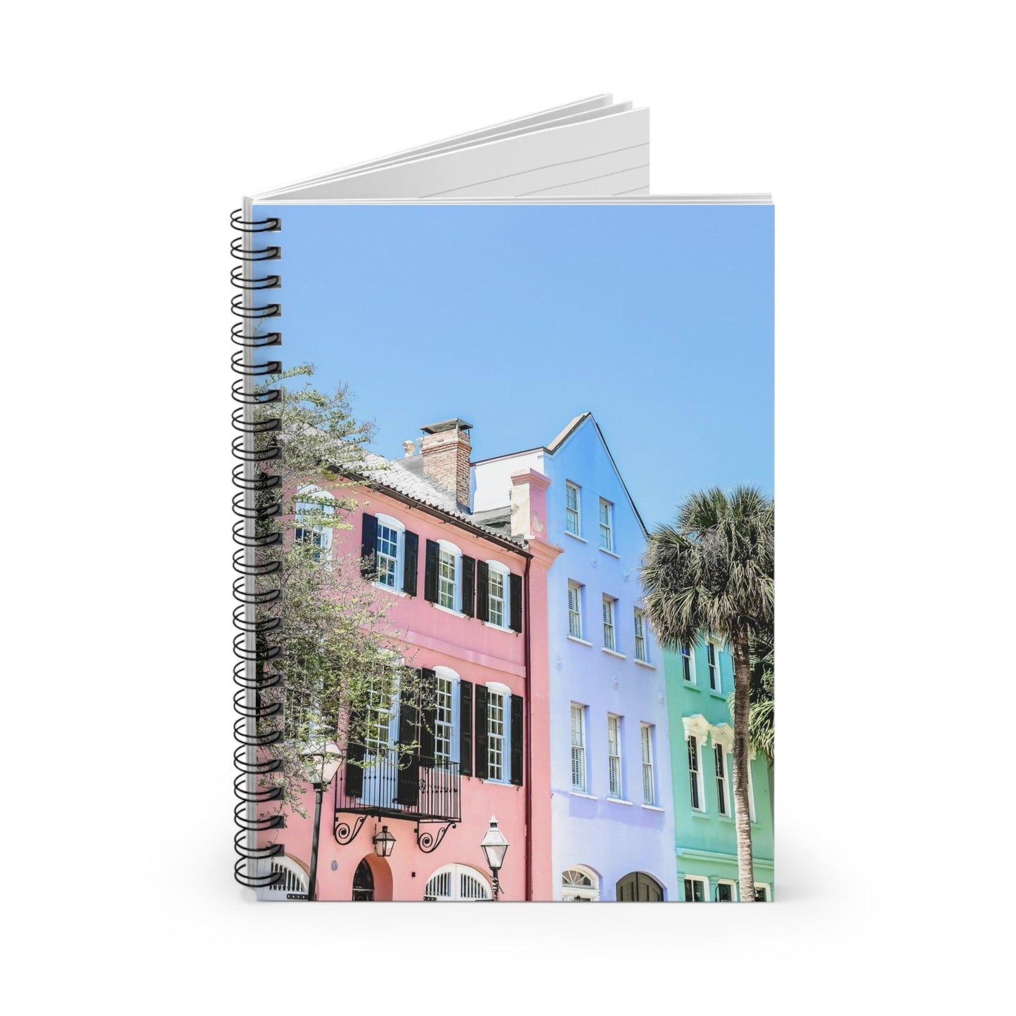 Rainbow Row Charleston Spiral Notebook - Departures Print Shop