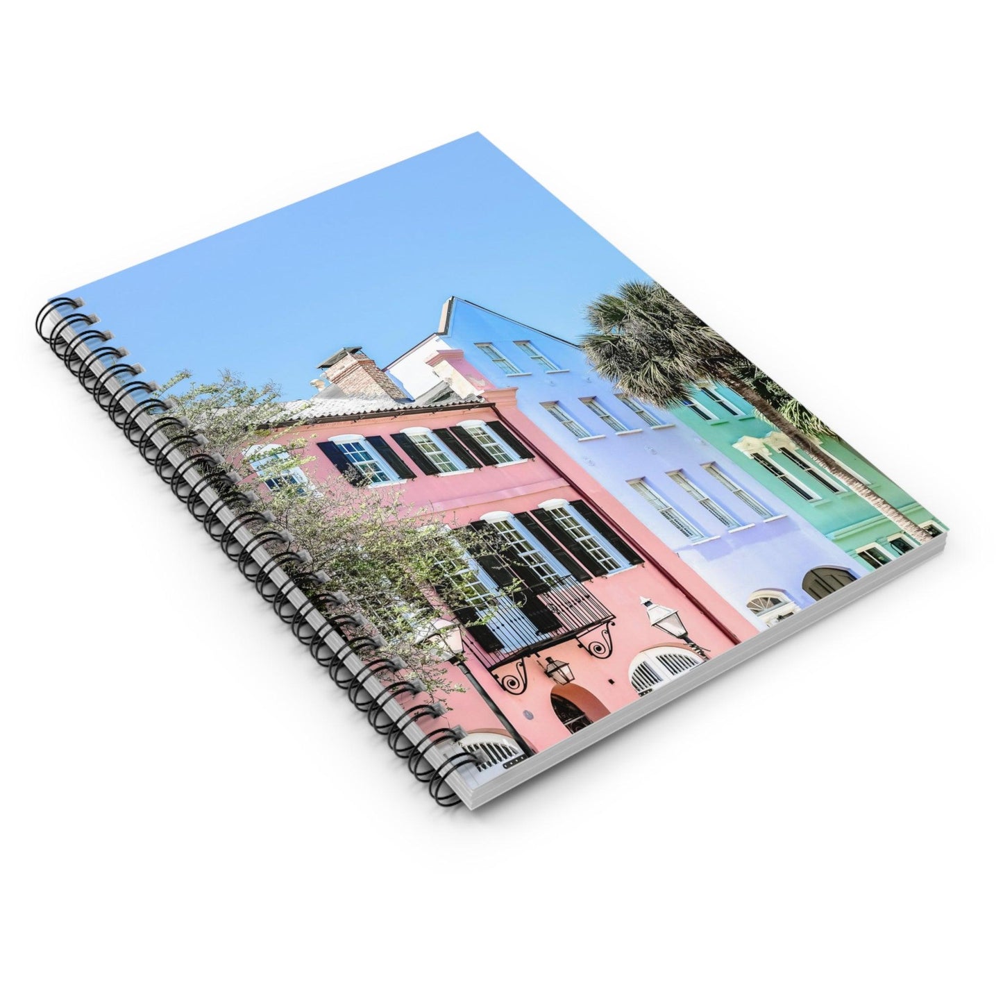 Rainbow Row Charleston Spiral Notebook - Departures Print Shop