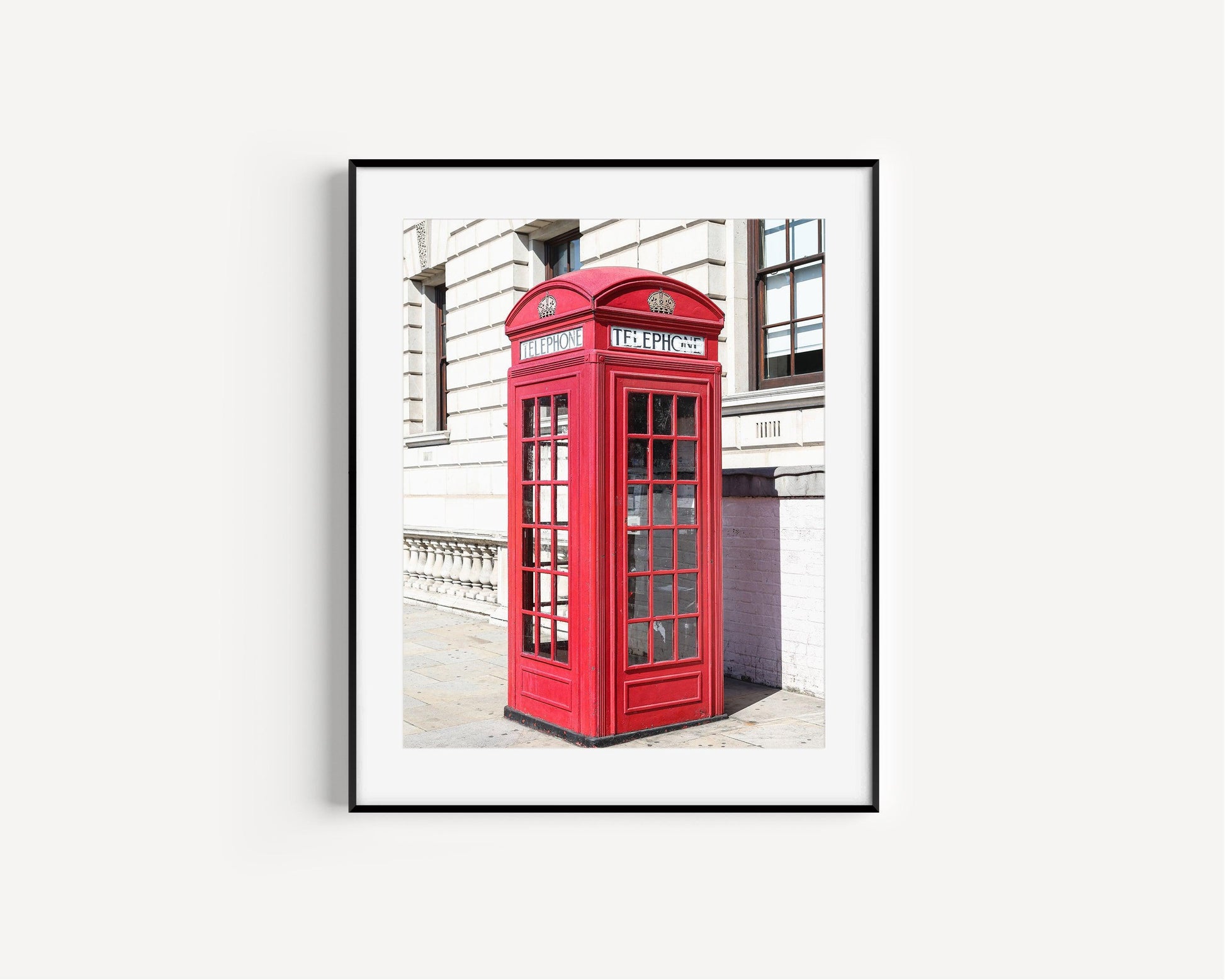 Red Telephone Booth Photography Print II - Departures Print Shop