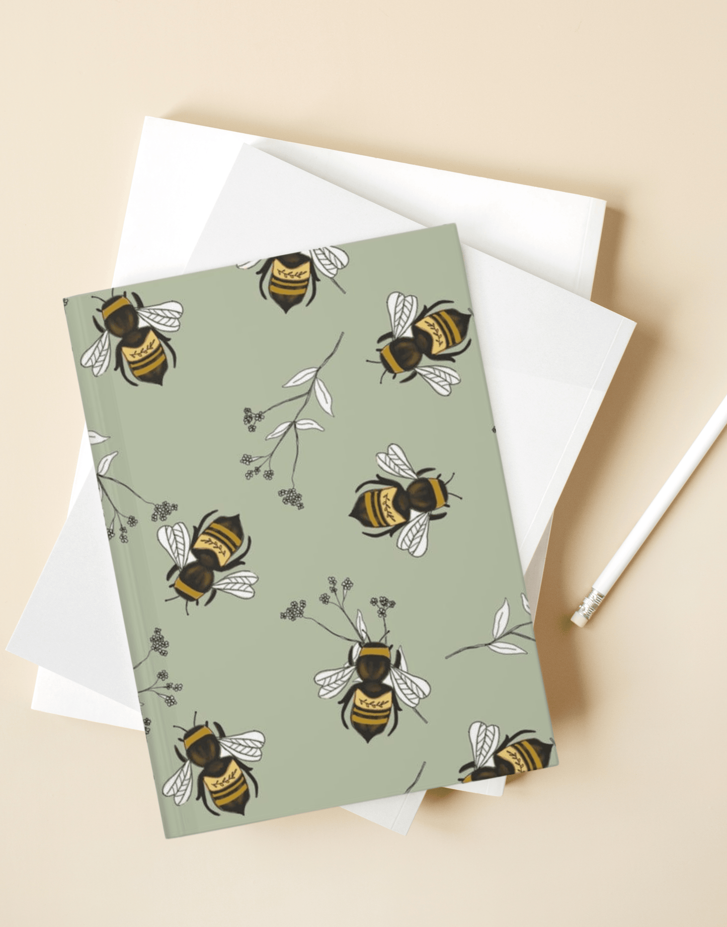 Save The Bees | Honey Bee Hardcover Notebook - Departures Print Shop
