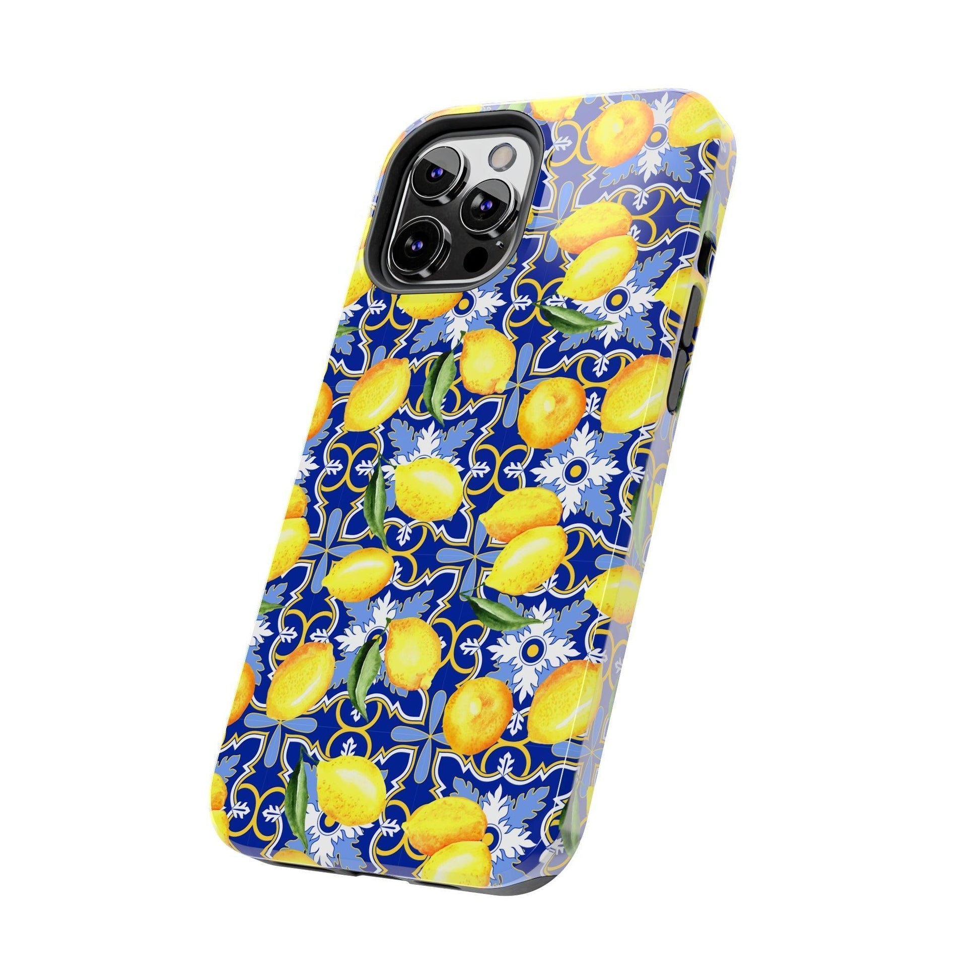 See You in Santorini Lemon Print Phone Case - Departures Print Shop