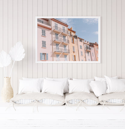 Pastel Pink St. Tropez | South of France Print