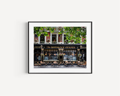 Sherlock Holmes London Pub Print