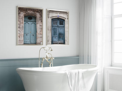 French Blue Paris Door Print
