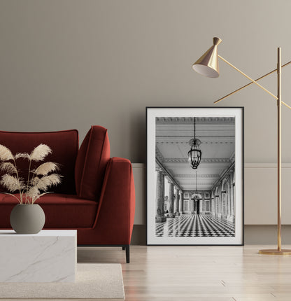 Black and White Palace of Versailles Grand Trianon Print