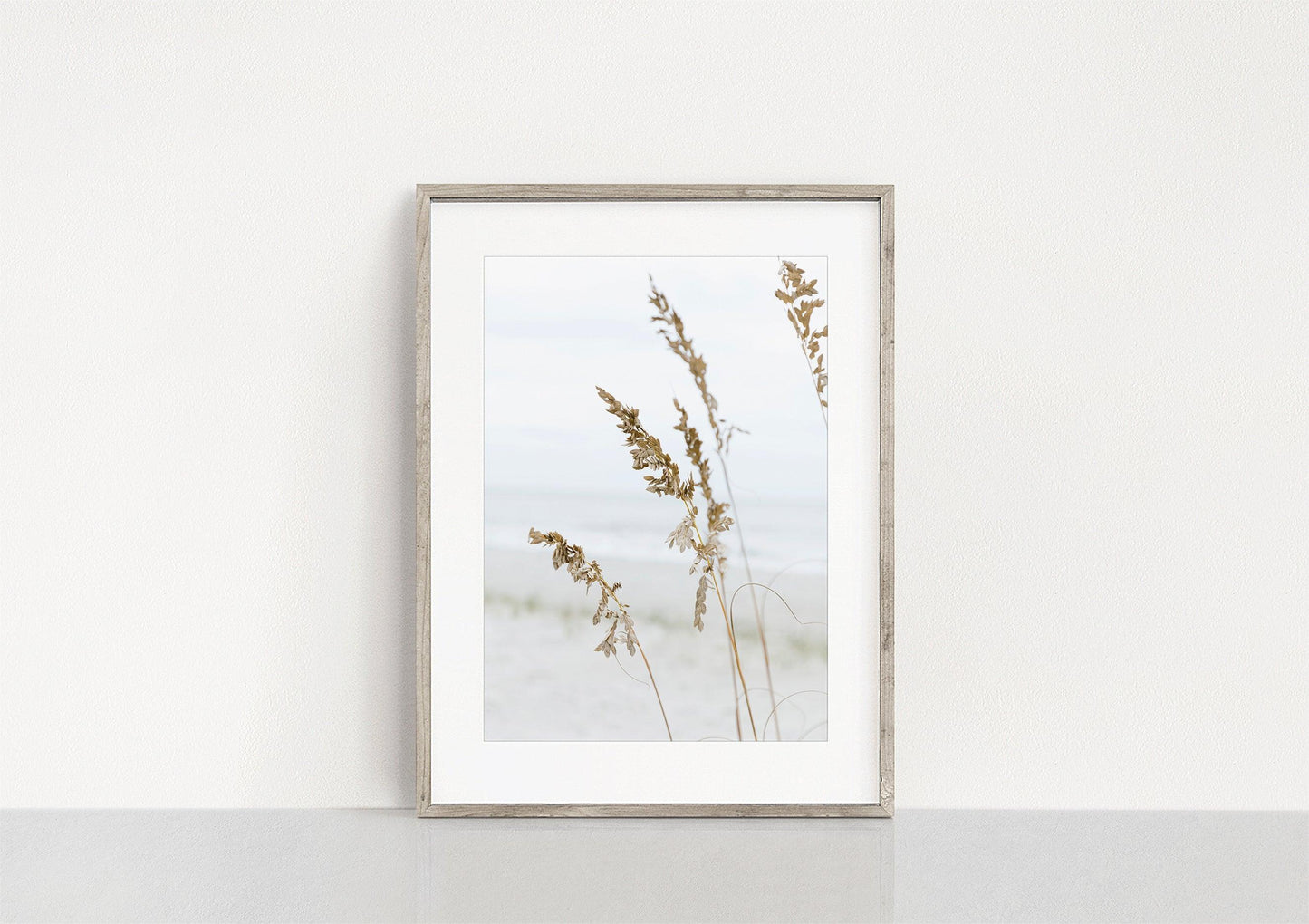 Sea Oats Neutral Beach Print II