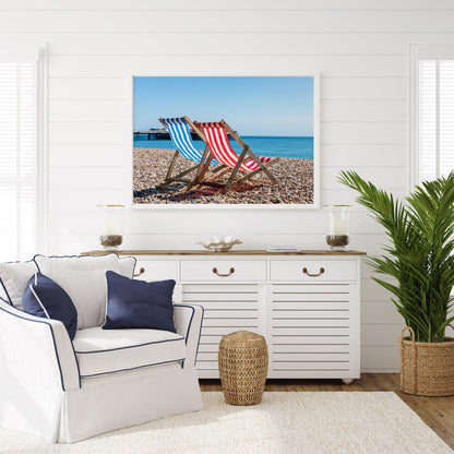 Beach Chairs | Beach Print - Departures Print Shop