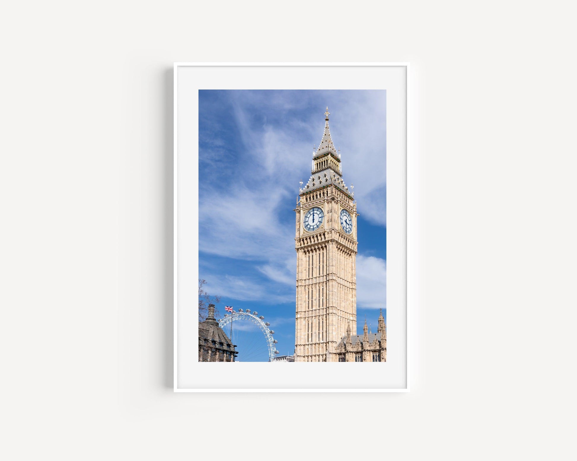 Big Ben & London Eye Photography Print | London Photography Print - Departures Print Shop