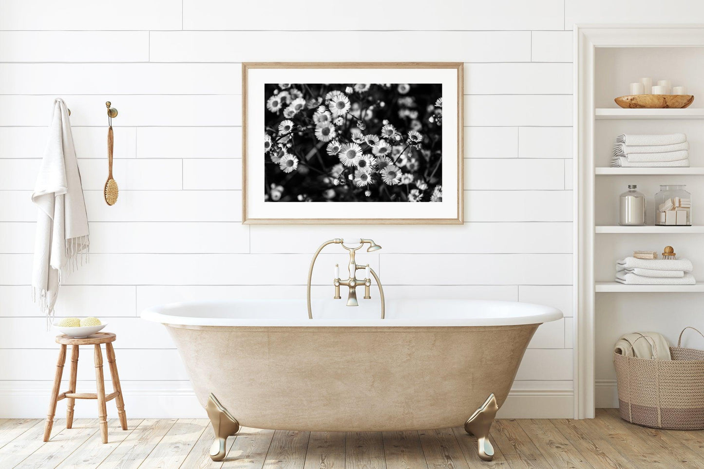 Black and White Daisies Photography | Floral Print - Departures Print Shop