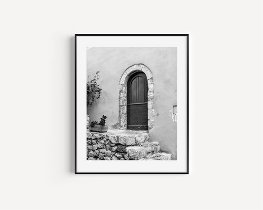 Black and White Door II | Europe Travel Print - Departures Print Shop