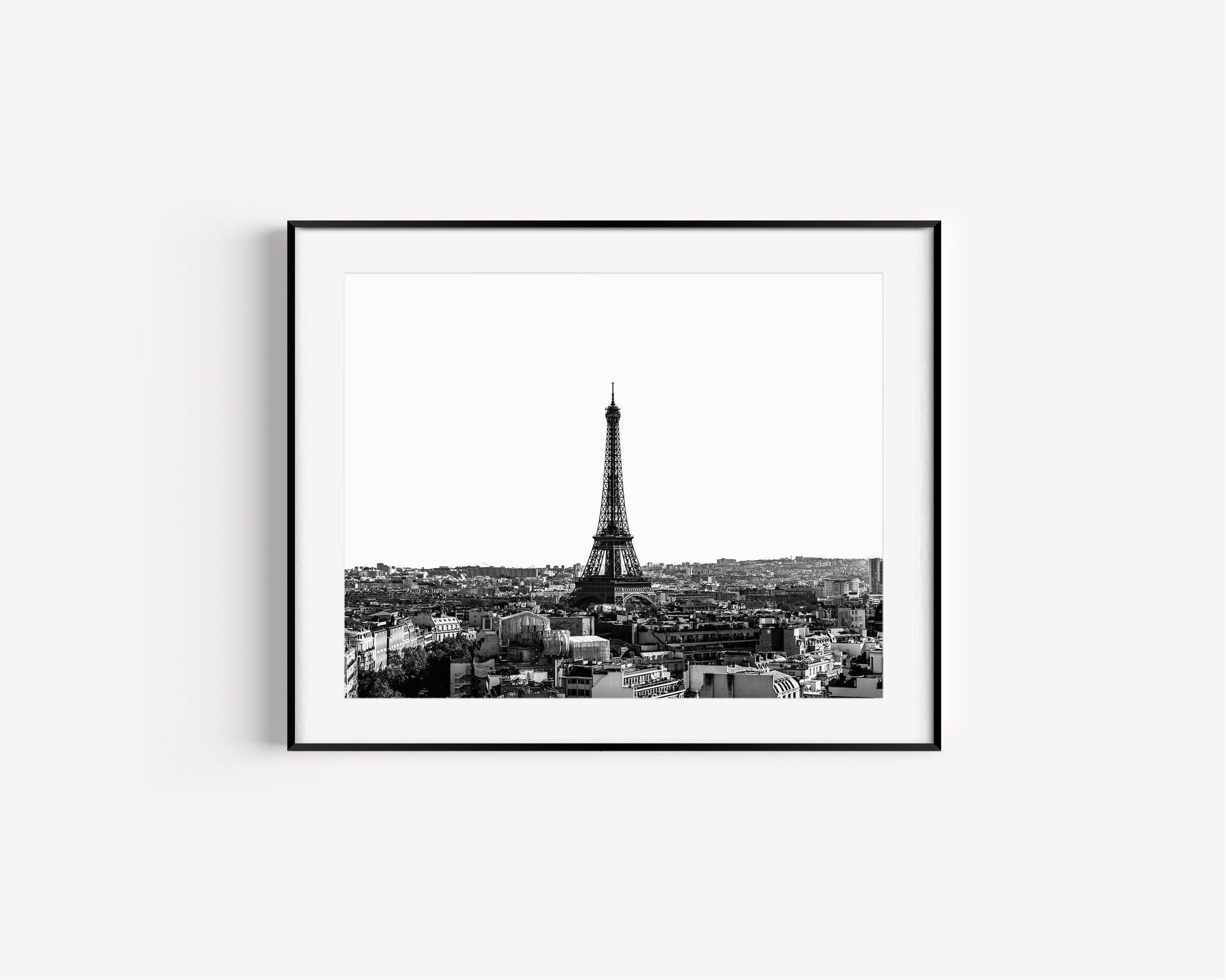 B&W Eiffel Tower | Paris Print - Departures Print Shop