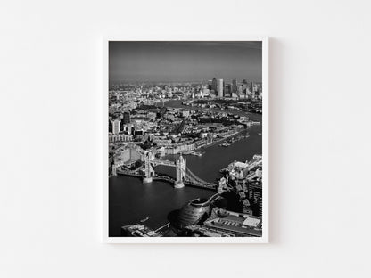 B&W London Skyline | London Print - Departures Print Shop