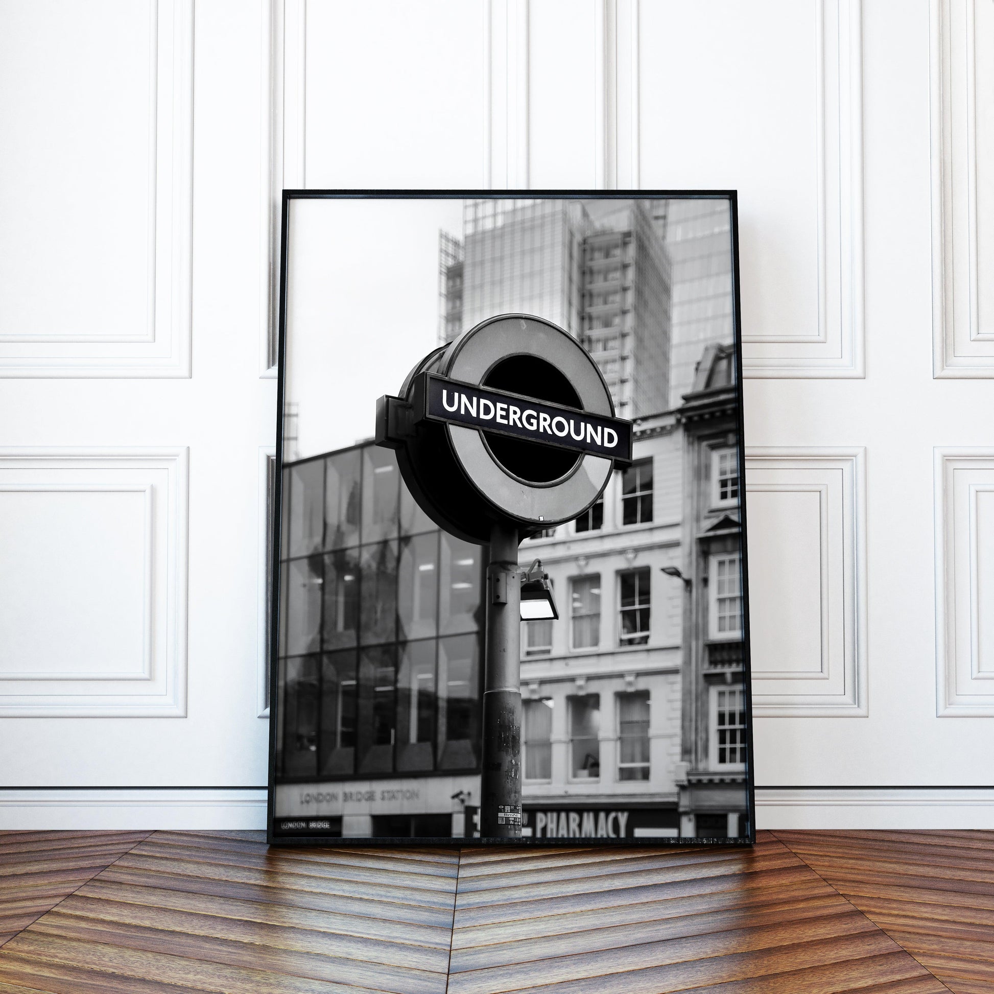 B&W London Underground | London Print - Departures Print Shop