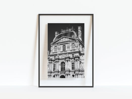 B&W Louvre Museum II | Paris Print - Departures Print Shop