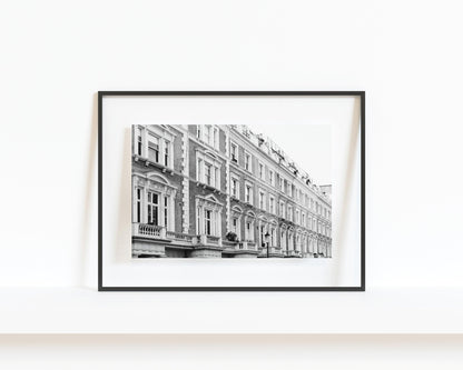 B&W Notting Hill I | London Print - Departures Print Shop