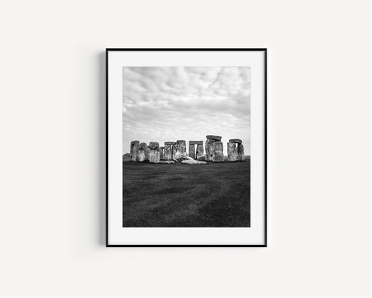 B&W Stonehenge II | United Kingdom Print - Departures Print Shop