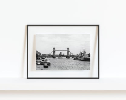 B&W Tower Bridge | London Print - Departures Print Shop
