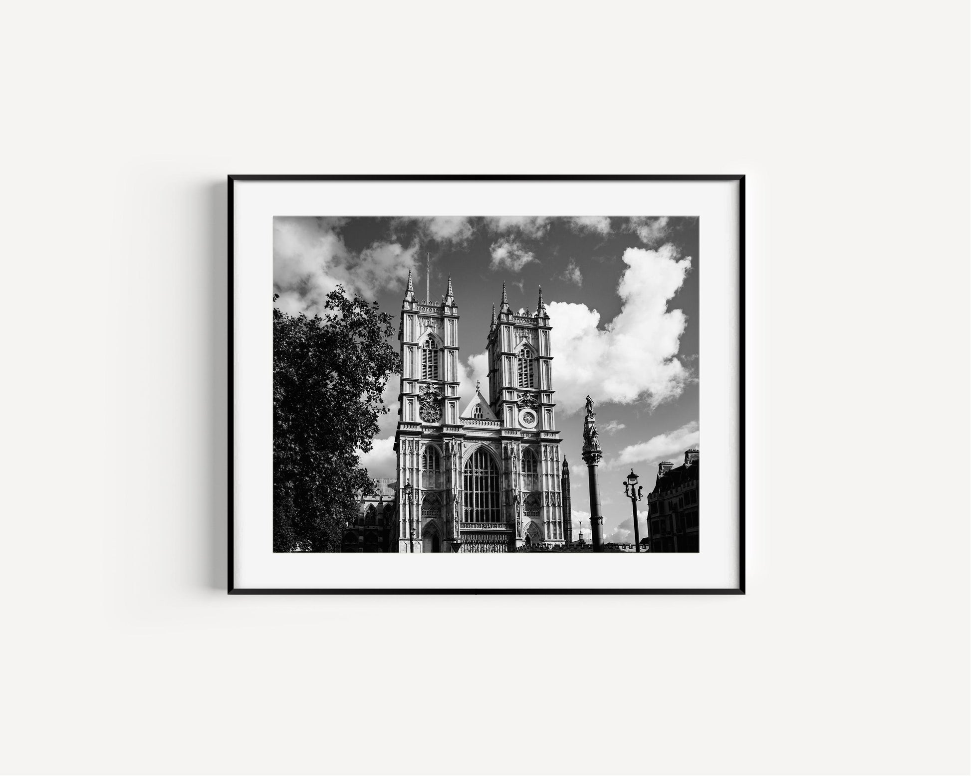 B&W Westminster Abbey | London Print - Departures Print Shop