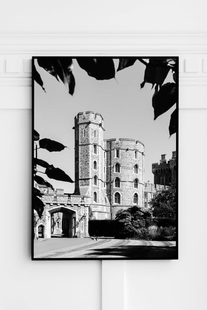 B&W Windsor Castle II | England Print - Departures Print Shop