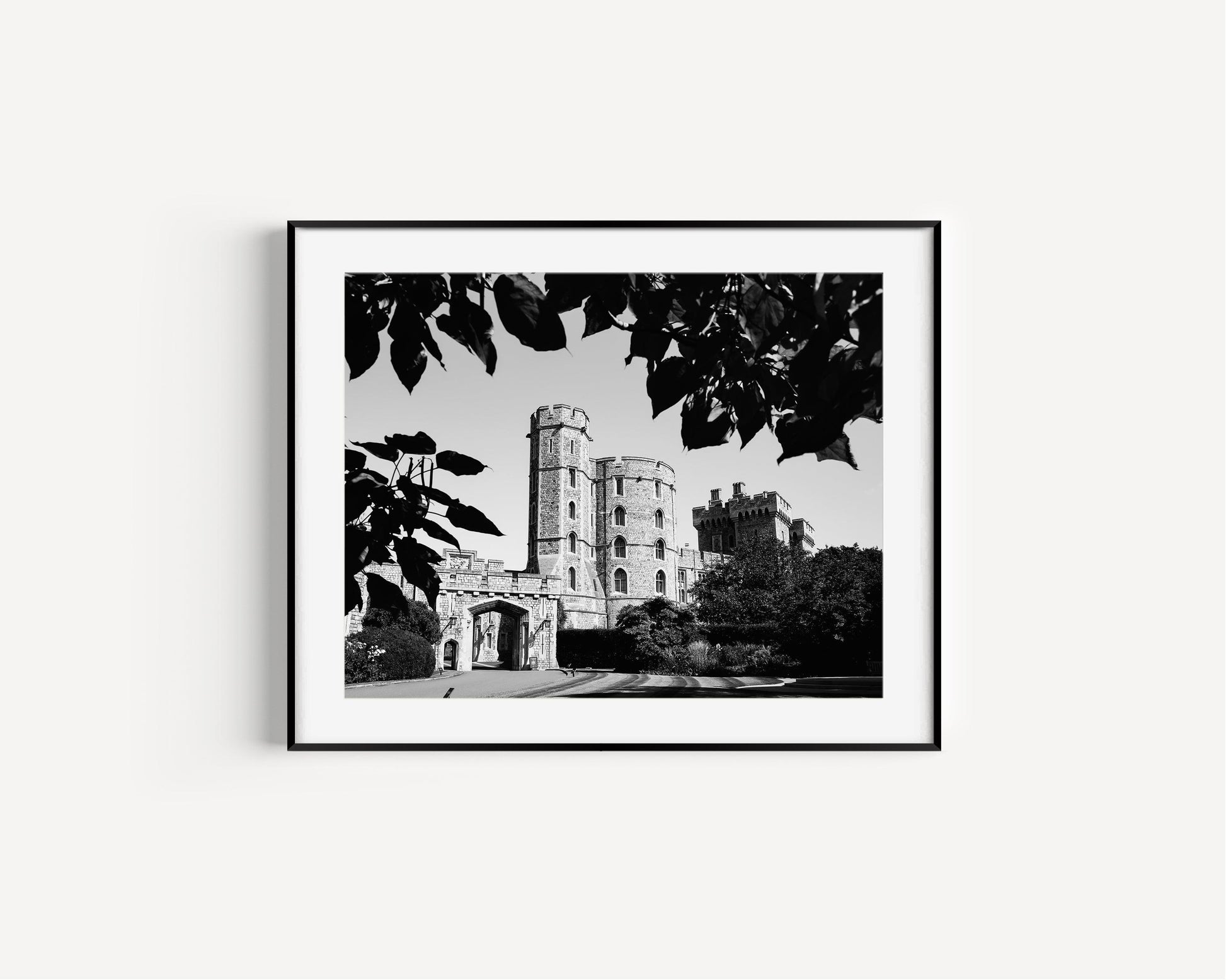 B&W Windsor Castle | England Print - Departures Print Shop