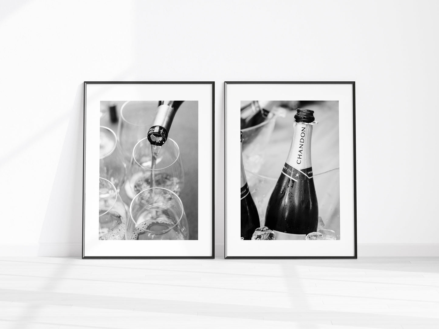 Black and White Wine Bottle Photography Print | Napa Valley Wine Print - Departures Print Shop
