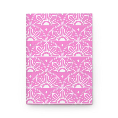 Pink hardcover notebook