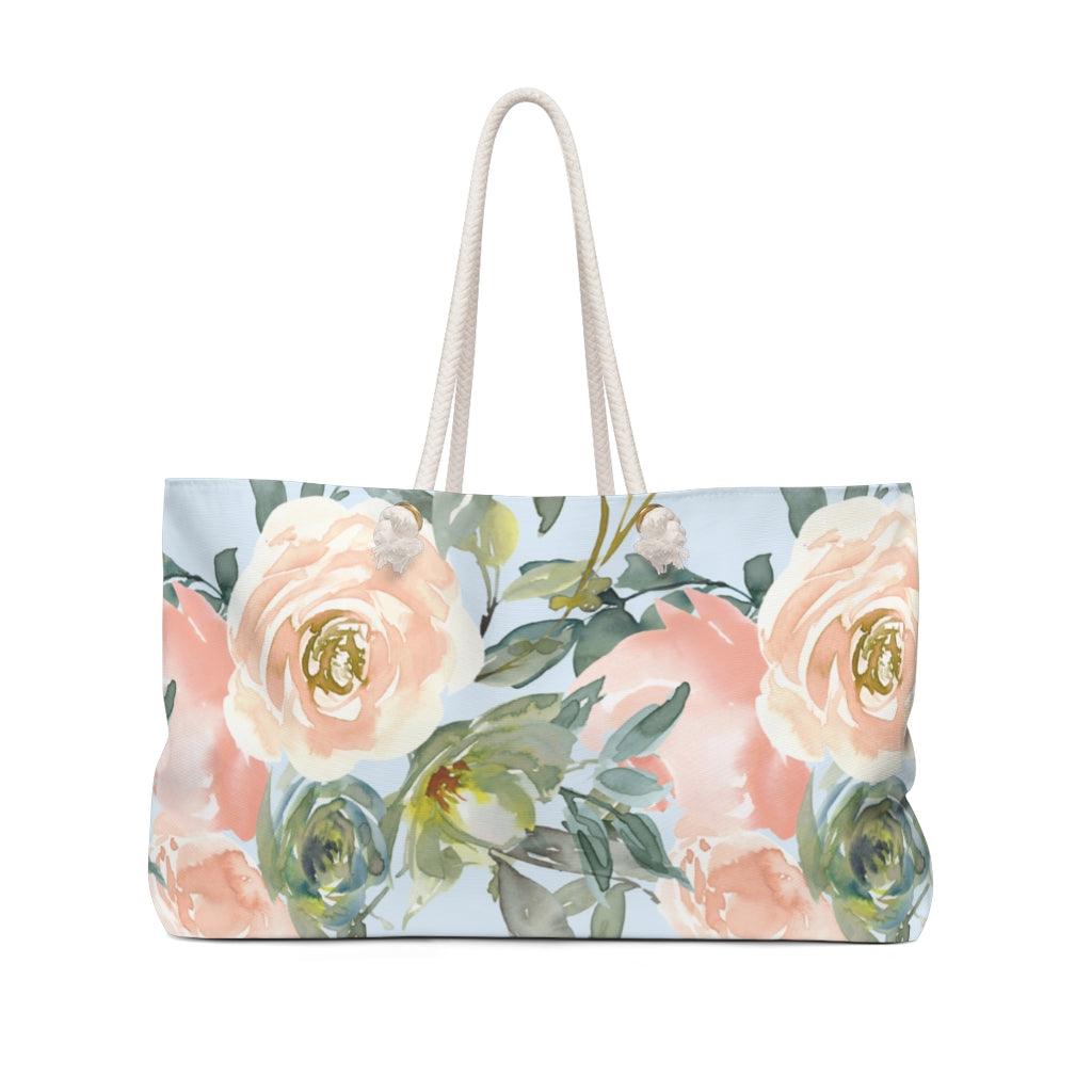 Carolina | Floral Print Beach Bag - Departures Print Shop