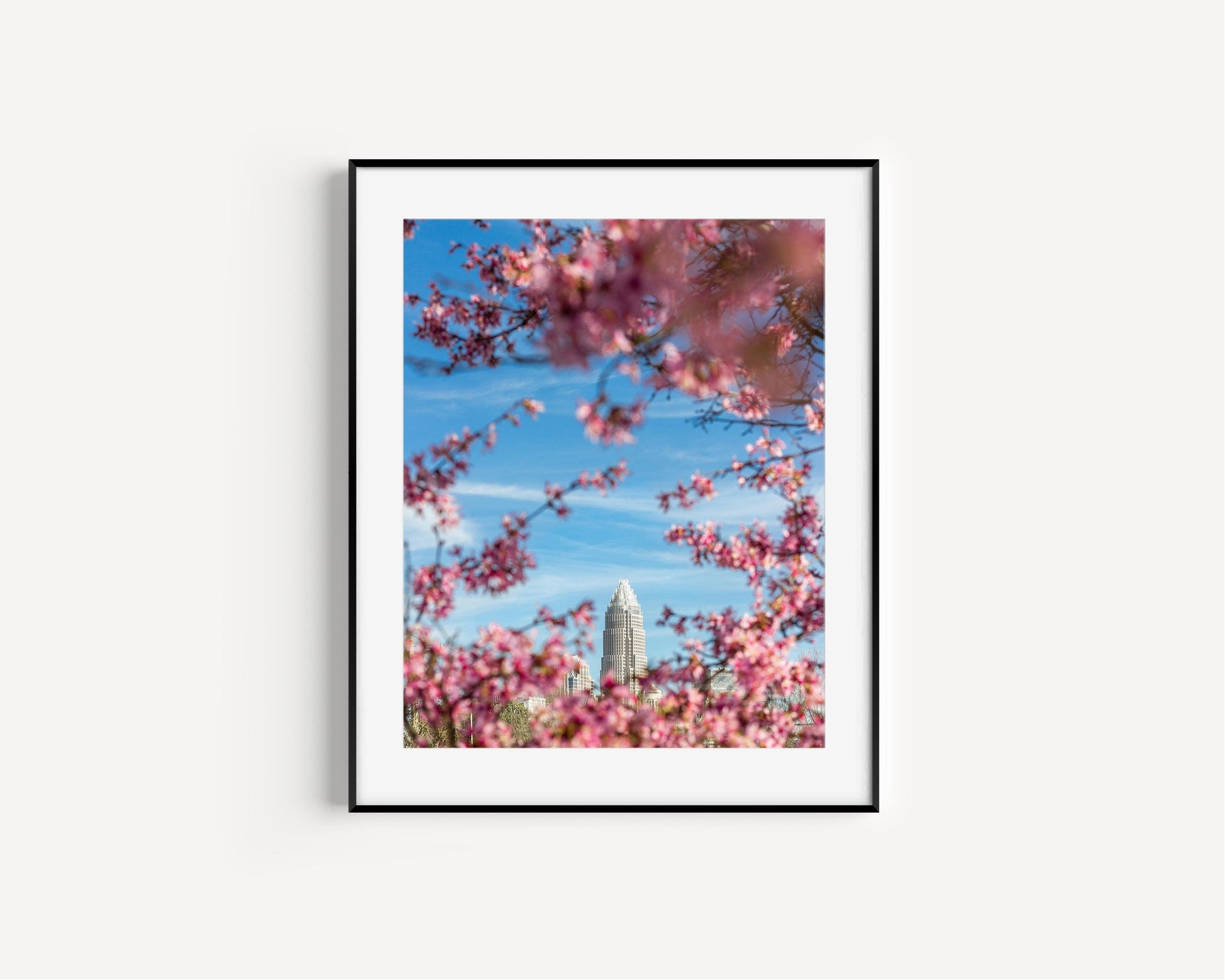 Charlotte Skyline in Spring | Charlotte Print - Departures Print Shop
