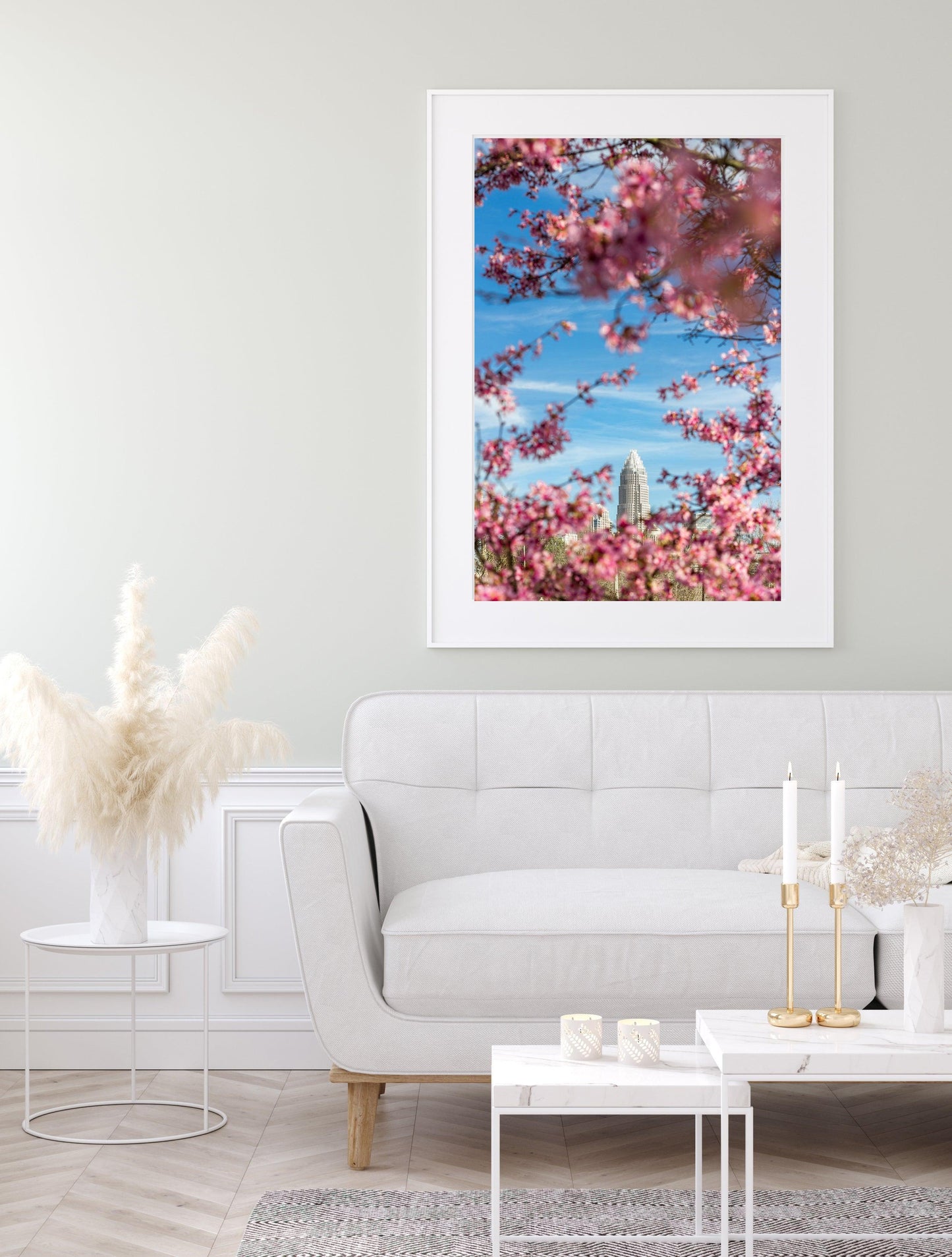 Charlotte Skyline in Spring | Charlotte Print - Departures Print Shop