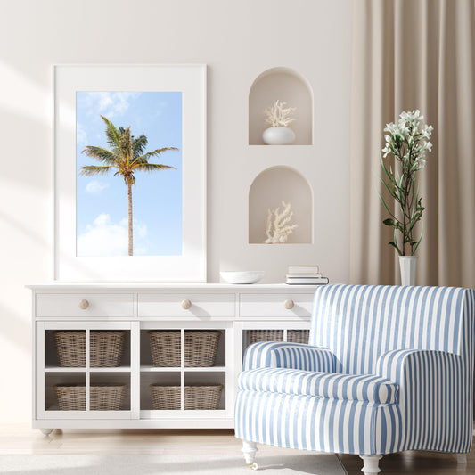 Caribbean High Rise | Palm Tree Print - Departures Print Shop