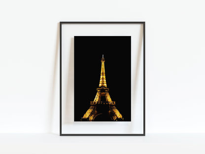 Eiffel Tower at Night | Paris Photography Print - Departures Print Shop