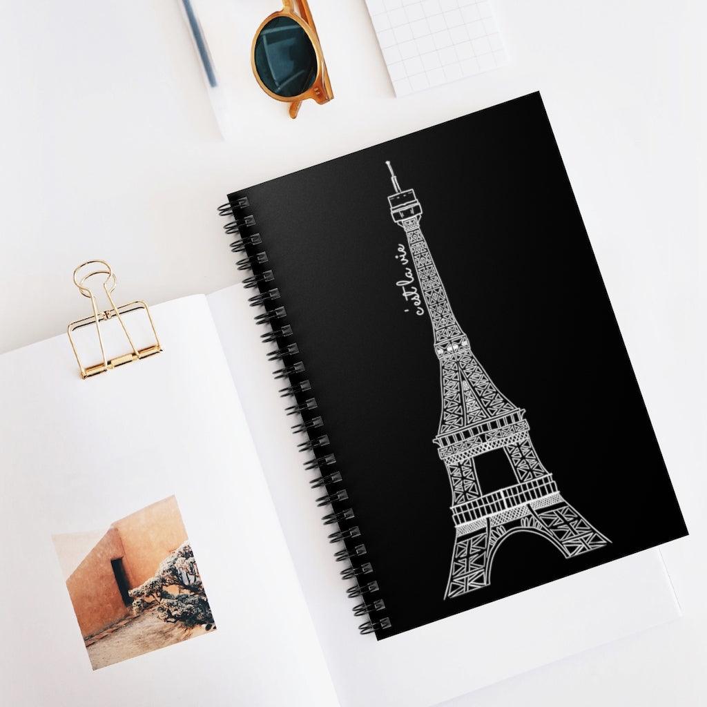 Eiffel Tower Spiral Notebook - Departures Print Shop