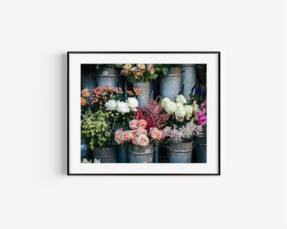 European Flower Market II | Floral Photography Print - Departures Print Shop