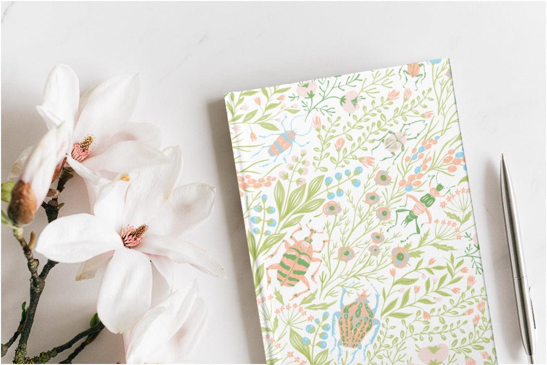 Garden Party | Floral Print Hardcover Notebook - Departures Print Shop