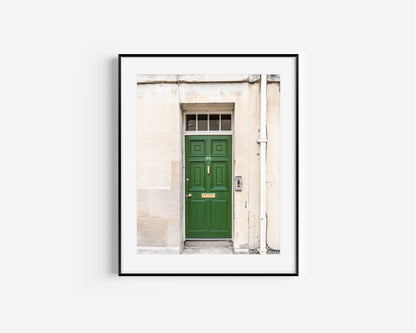Green Doorway | Europe Travel Print - Departures Print Shop