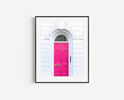 Hot Pink Door | London Print - Departures Print Shop